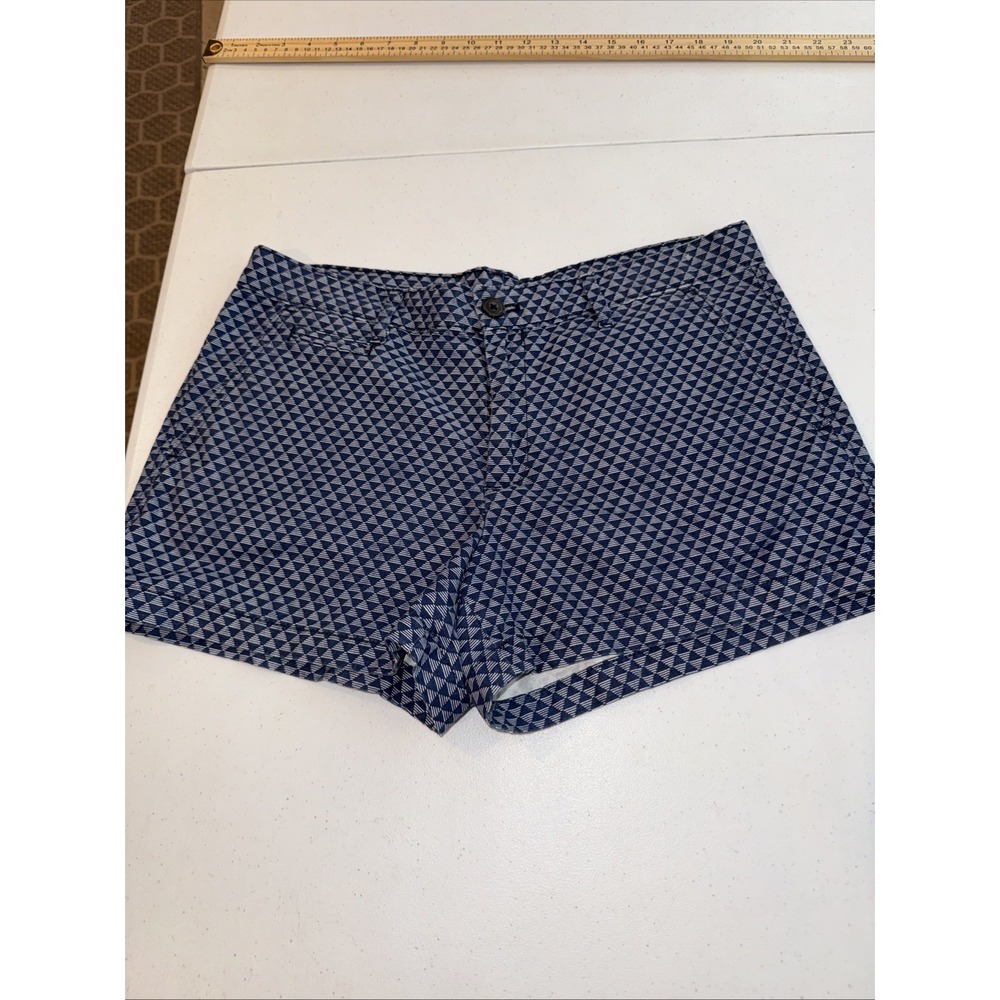 Gap Womens Navy Blue White Geometric Triangle Print Shorts Size‎ 06R
